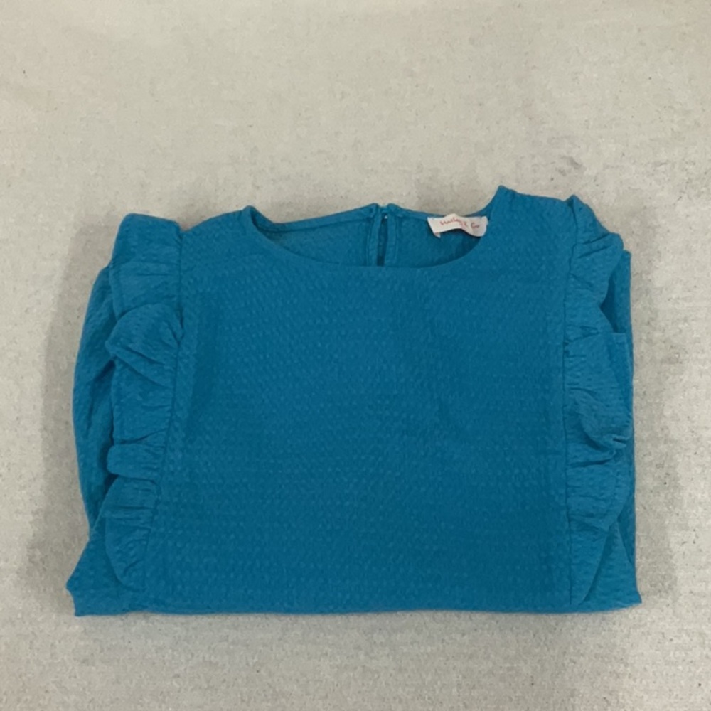 EUC Woman’s long sleeve Hailey&co. ruffled shirt